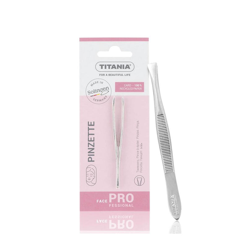 Straight Tip Tweezers Medium Precision Silver Titania 1060A