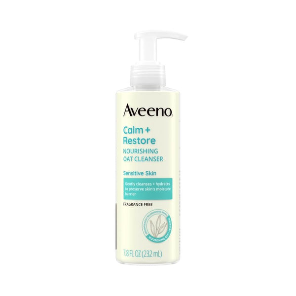 Aveeno Calm+Restore Daily Facial Wash with Oat Extract, 232 ml