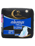 Always Maxi Night Pads with Wings Heavy Flow Protection Large 8 Pads