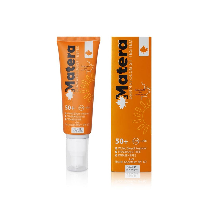 Sunscreen Gel SPF 50 Water Resistant Fragrance Free Matira 50ml