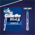 Gillette Blue Simple 3 Men's Disposable Razors - 8 Count