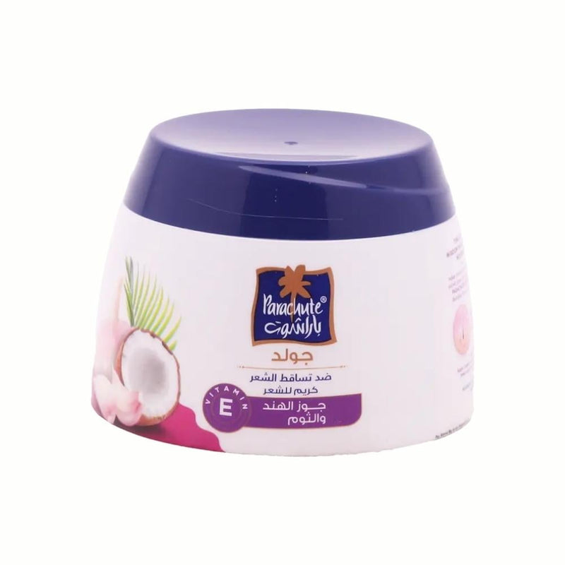 Parachute Gold Coconut & Garlic Hair Cream for Anti-Hair Fall, 210ml