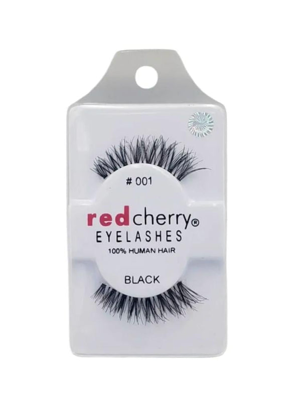 Natural Looking False Eyelashes #001 Tapered Design Red Cherry