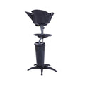 Salon System Portable Hair Wash Basin - Adjustable Height - Black Bowl