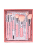 Ruby Face Makeup Brush Set - 8 Pieces - Model BK25-001