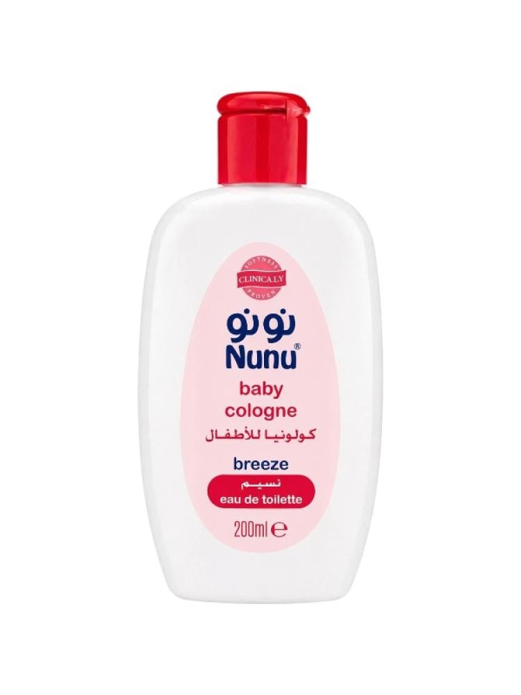Baby Cologne Breeze Fragrance Eau de Toilette Sensitive Skin Nunu 200ml