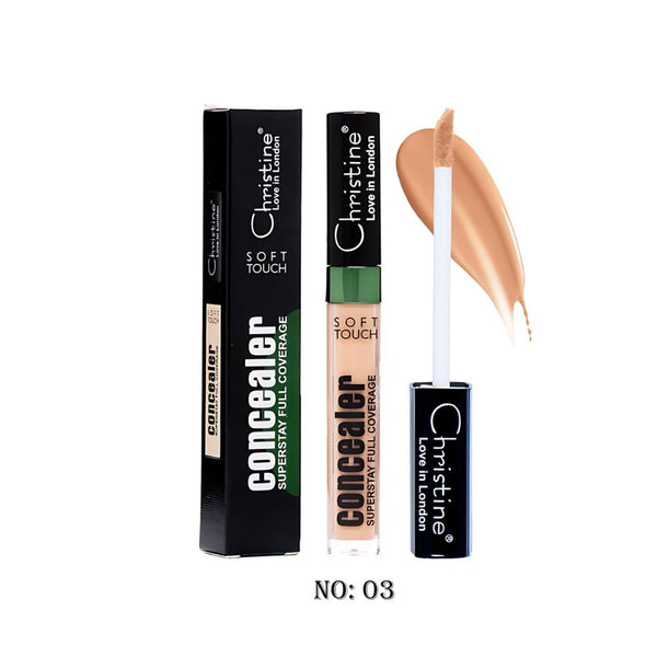 Christine Soft Touch Concealer, Waterproof, Full Coverage, No. 3