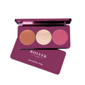 Bolver Triple Highlighter Palette 03 Carnelian Pop Face Blush Set