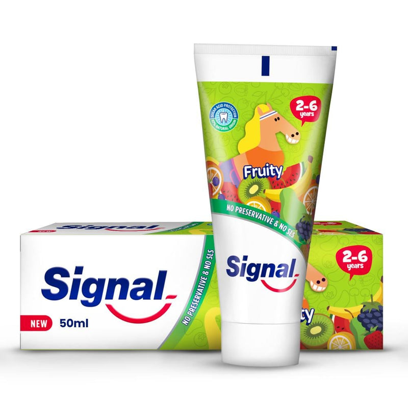 Kids Toothpaste for Children Aged 2 to 6 Years Fruity Flavour 50ml Signal