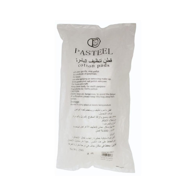 Pastel Facial Cleansing Cotton Pads 100% Pure Cotton 250g