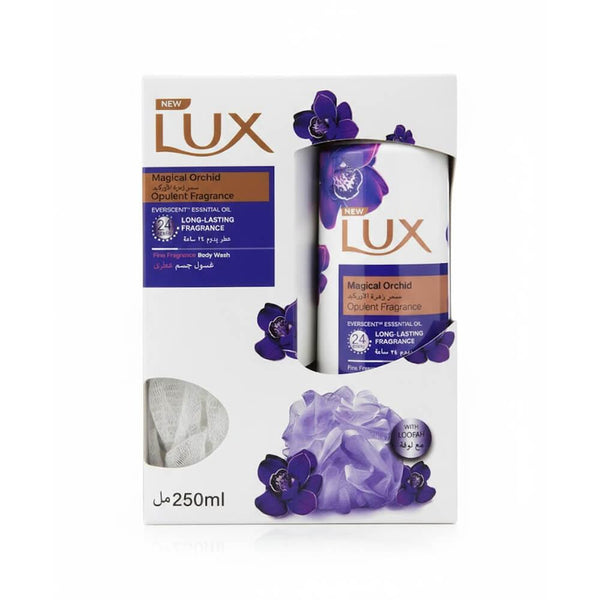 Best Smelling Body Wash Magical Orchid Lux 250ml with Loofah