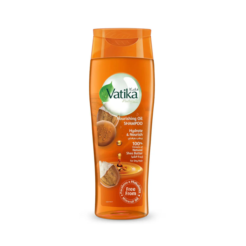 Vatika Shea Butter Shampoo for Oily Hair, Deep Cleansing, 425ml