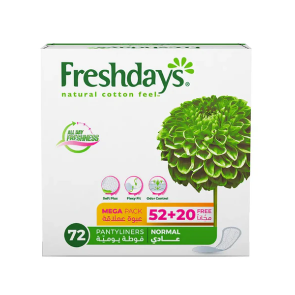 Best Panty Liners for Daily Use Regular Absorbency Fresh Days 72 Pieces