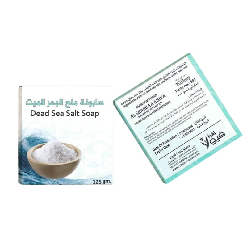 Viola Dead Sea Salt Soap 125g - Mineral Rich, Deep Cleansing, Moisturizing