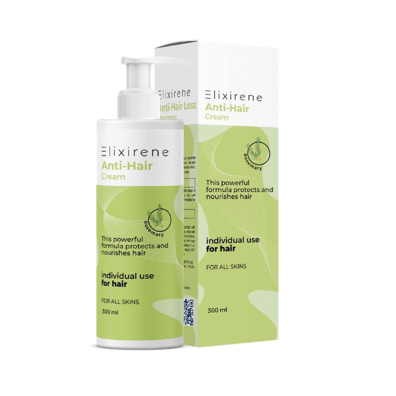 Hair Cream for Men Rosemary Extract Nourishing Styling Elixirene 300ml