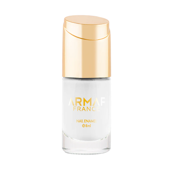 Armaf Nail Polish, Shade 002 White n White, Glossy Finish