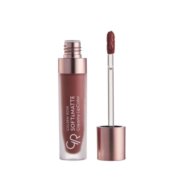 Golden Rose Matte Liquid Lipstick with Vitamin E & Avocado Oil, Shade 107
