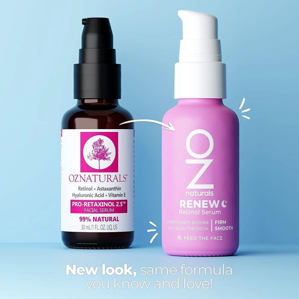 Oznaturals Pro-Retinol 2.5 Facial Serum with Hyaluronic Acid & Vitamin E, 30ml