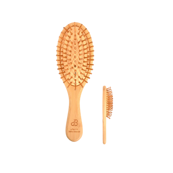 Bamboo Pin Hairbrush Small Eco-Friendly Detangling Tool Dar Beauty 316