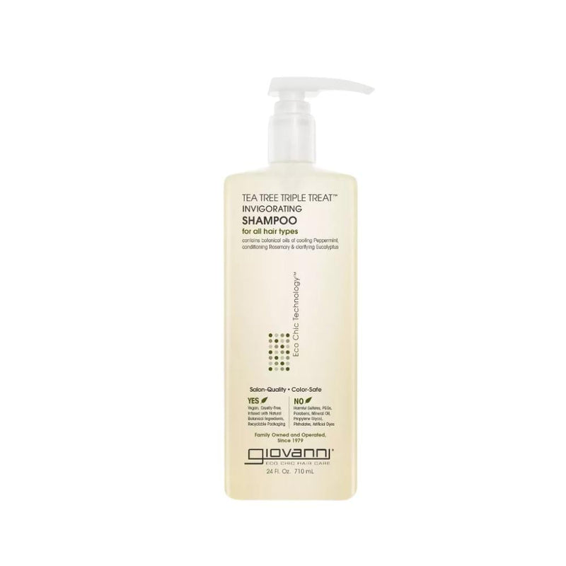 Giovanni Triple Tea Tree Oil Shampoo, Strengthening and Repairing, 710ml