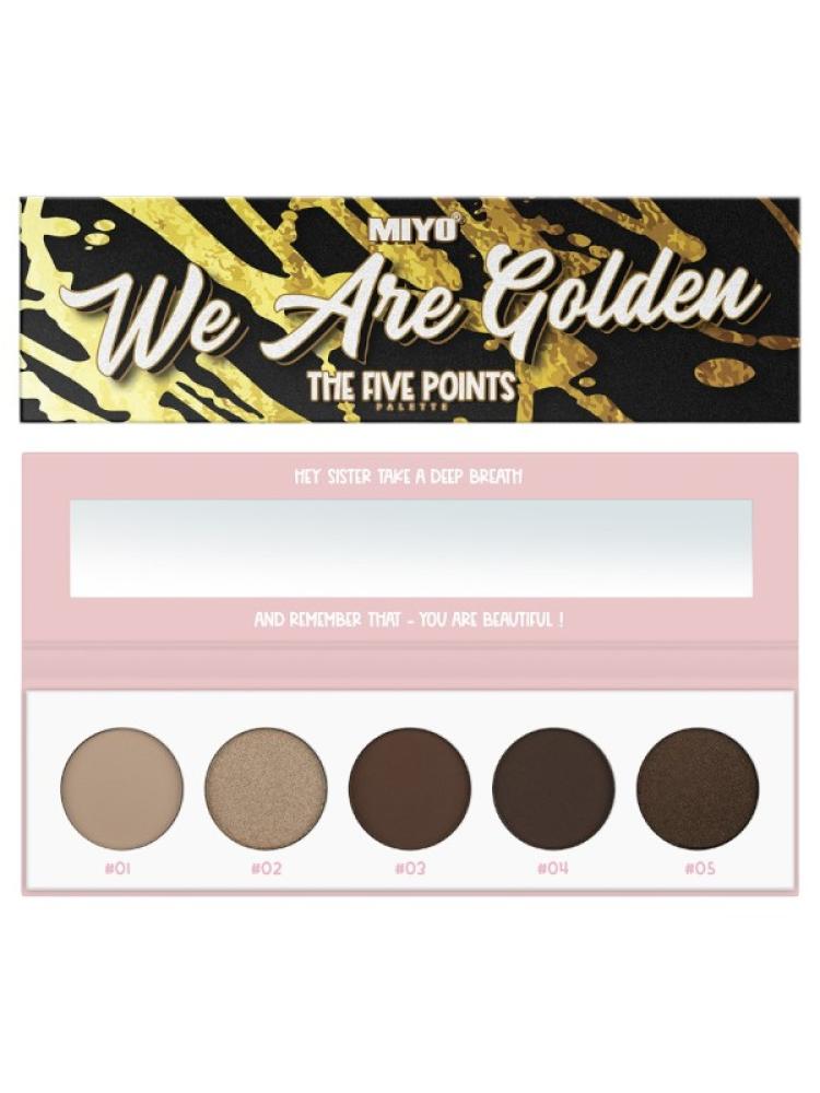Miyo Five Points Eyeshadow Palette We Are Golden 01