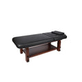 Salon System Black Wooden Height Adjustable Massage Bed