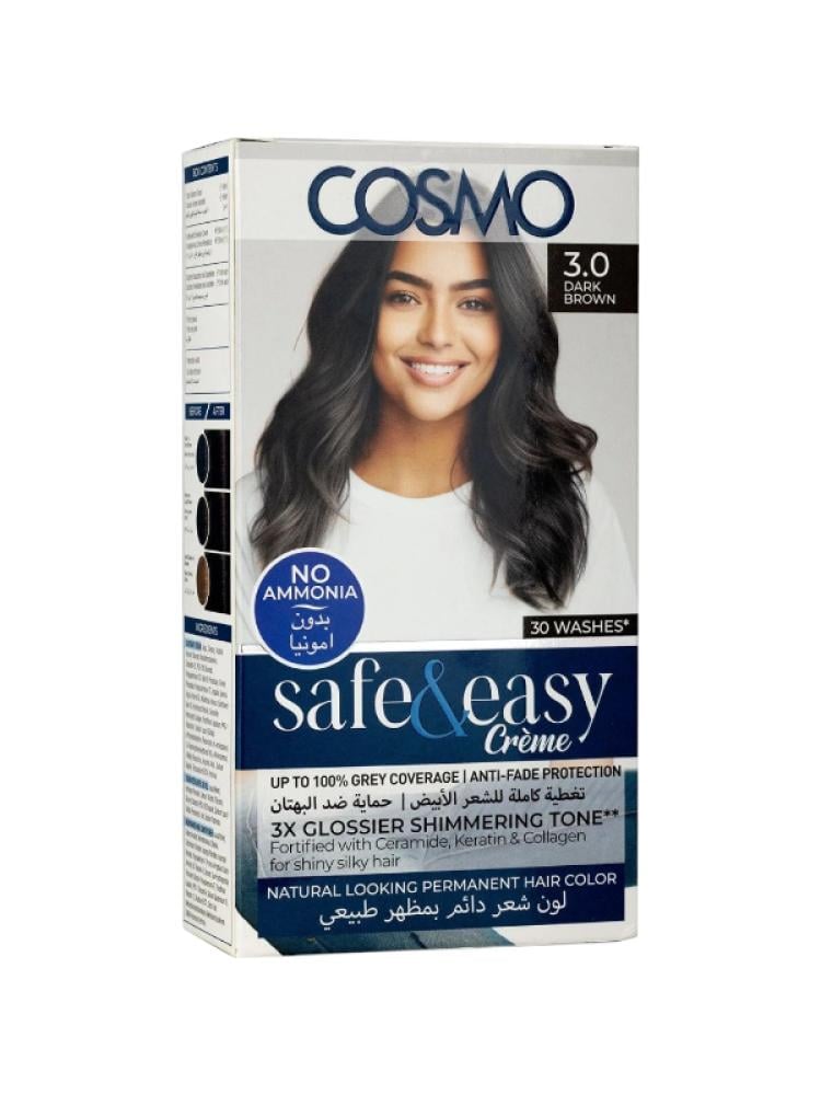 Cosmo Ammonia Free Permanent Hair Color 3.0 Dark Brown