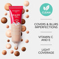 Bourjois Healthy Mix Tinted Beauty Foundation, Vitamin C, E, Coconut Oil, 002 Light