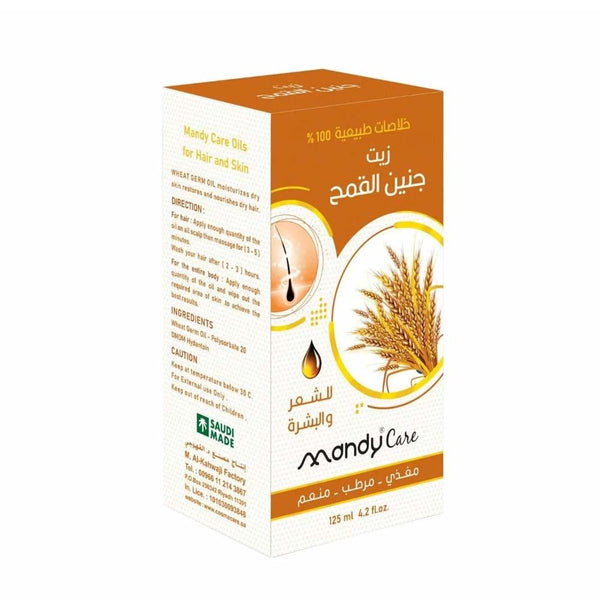 Wheat Germ Oil Blend for Hair and Skin Nourishment - Mandy Care 125ml