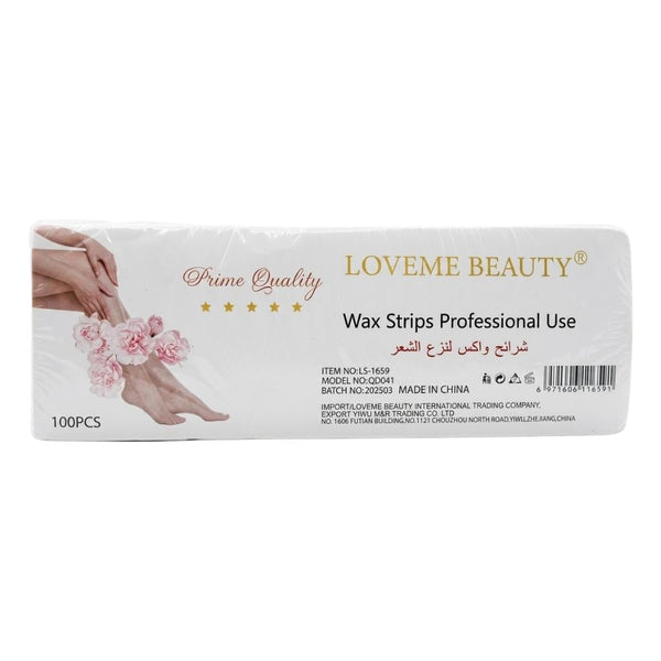 Wax Strips Hair Removal Non-Woven Fabric Soft Velvet 100 Strips