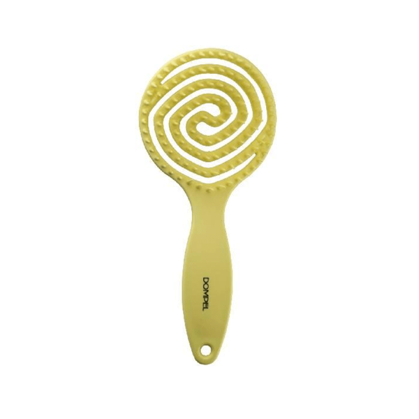 Dumble Detangling Hairbrush Flexible Bristles Yellow