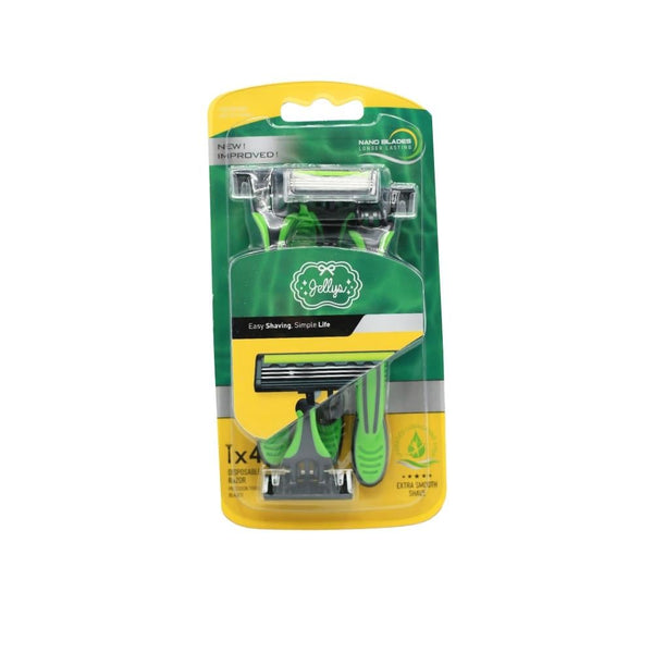 Jellys 3-Blade Razor Replacement Set, 4-Piece