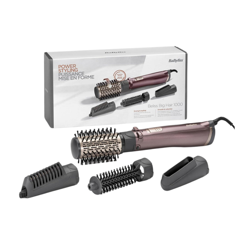 Babyliss Rotating Hot Air Styler 1000W with 4 Attachments