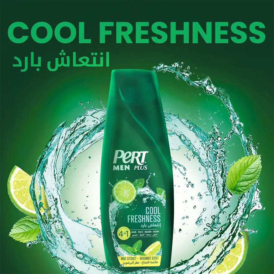 Pert Plus Men 4-in-1 Shampoo Cool Freshness Hair & Body Wash 360ml