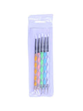 Salon System Nail Art Dotting Tools - 5 Pieces