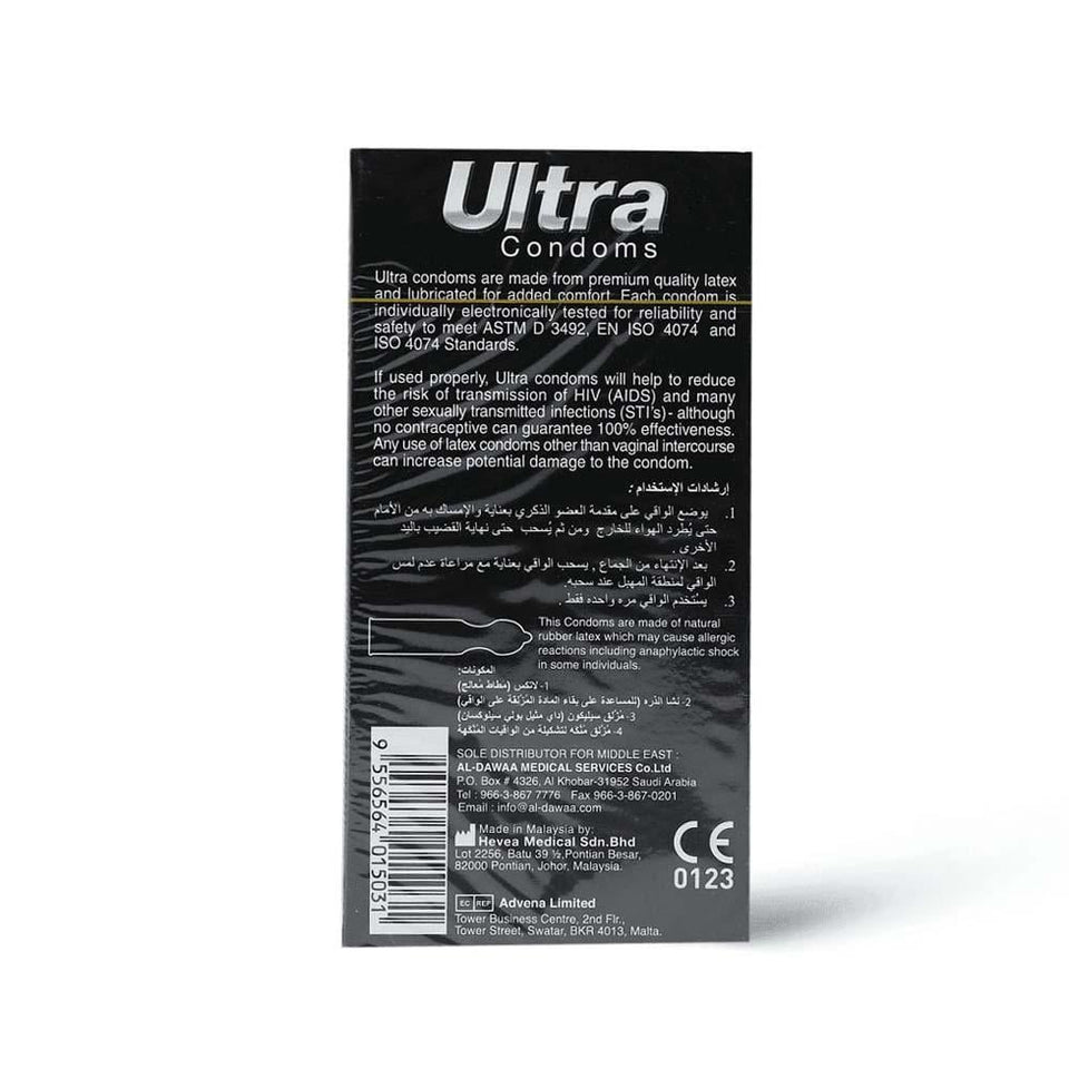 Ultra Condoms Fruit Flavored Latex Protection Variety Pack 12 pcs