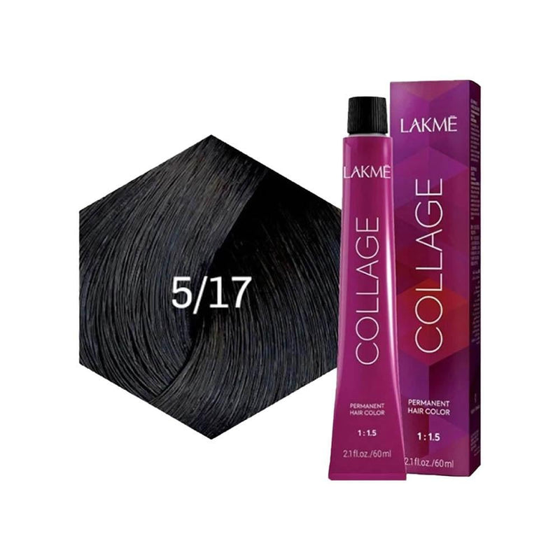 Light Brown Hair Dye Gray Coverage Lakme Collage Clear 5/17 60ml