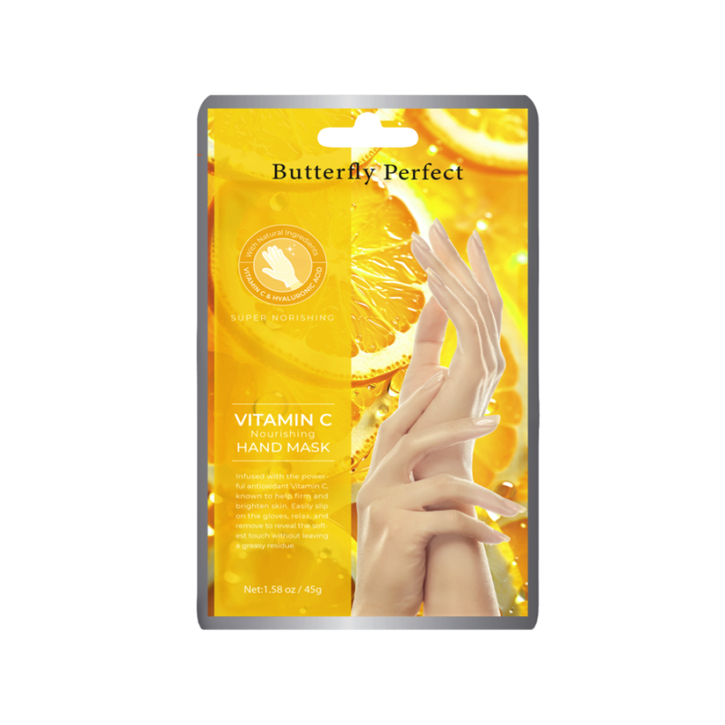 Hand Mask Gloves Vitamin C Moisturizing Brightening Butterfly Perfect 50g