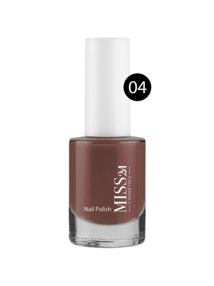 Miss 2M Nail Polish Shade 04 - Glossy Finish, 12ml