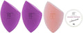 Real Techniques Blend And Glow Facial Sponge Set + Cleanser 04042