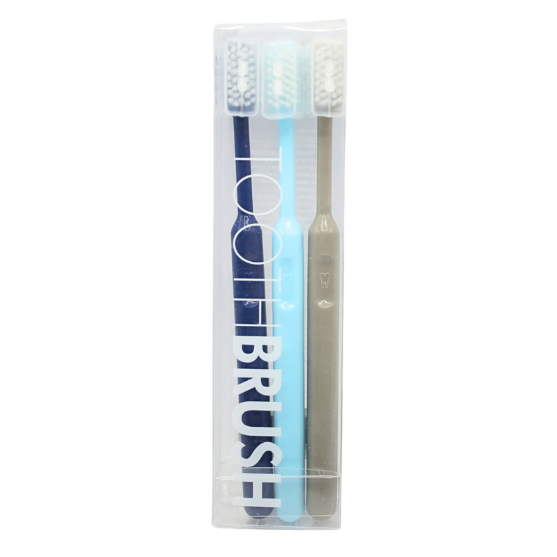 Medium Bristle Toothbrush for Plaque Removal 3 Pack