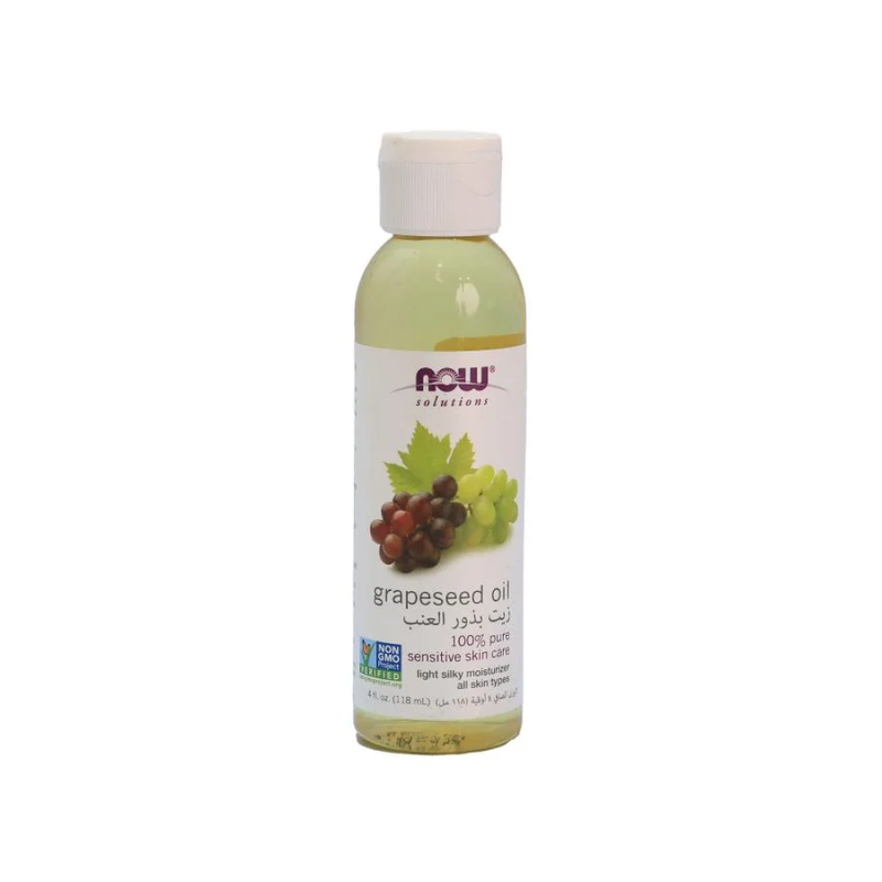 Now Grapeseed Oil Vitamin E Skin Hydration Hair Nourishment 118ml
