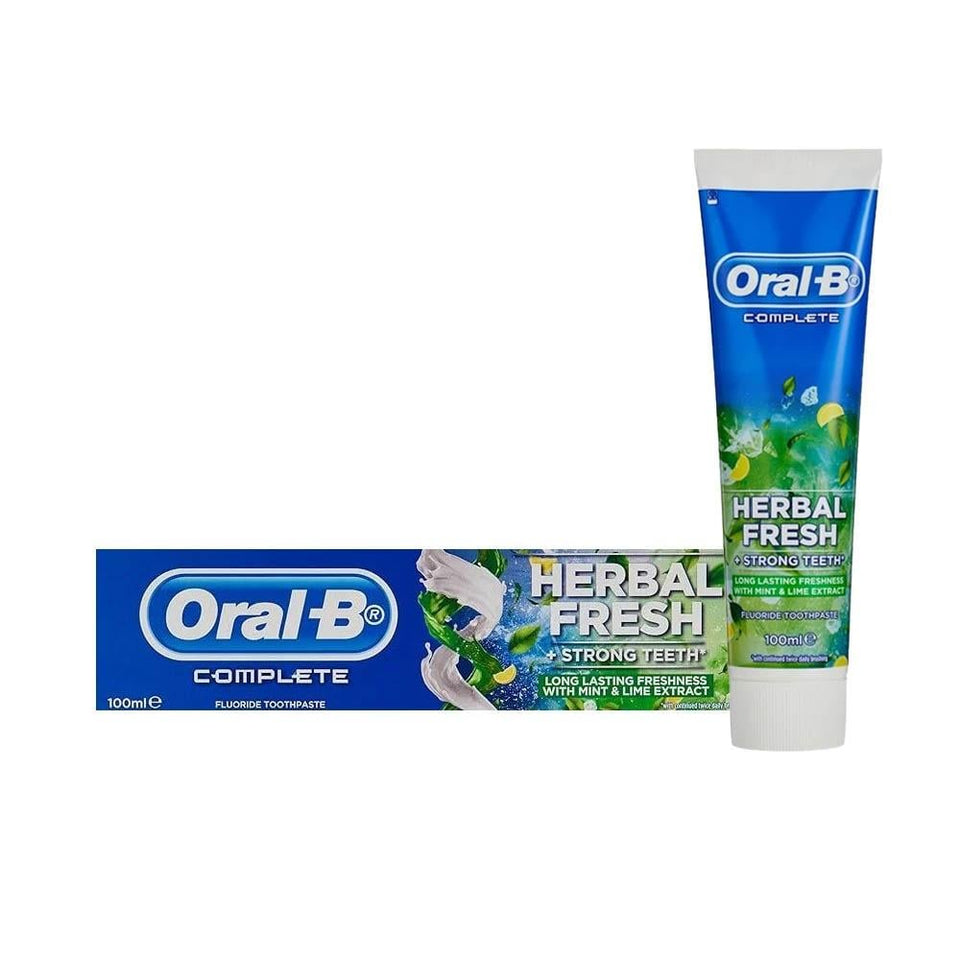 Oral-B Complete Herbal Fresh Toothpaste for Oral Care Fluoride Protection 100ml