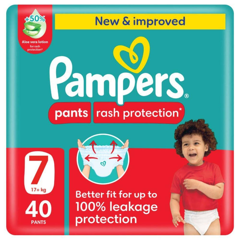 Pampers Premium Care Pants Diapers Size 7 High Absorbency 40 Count
