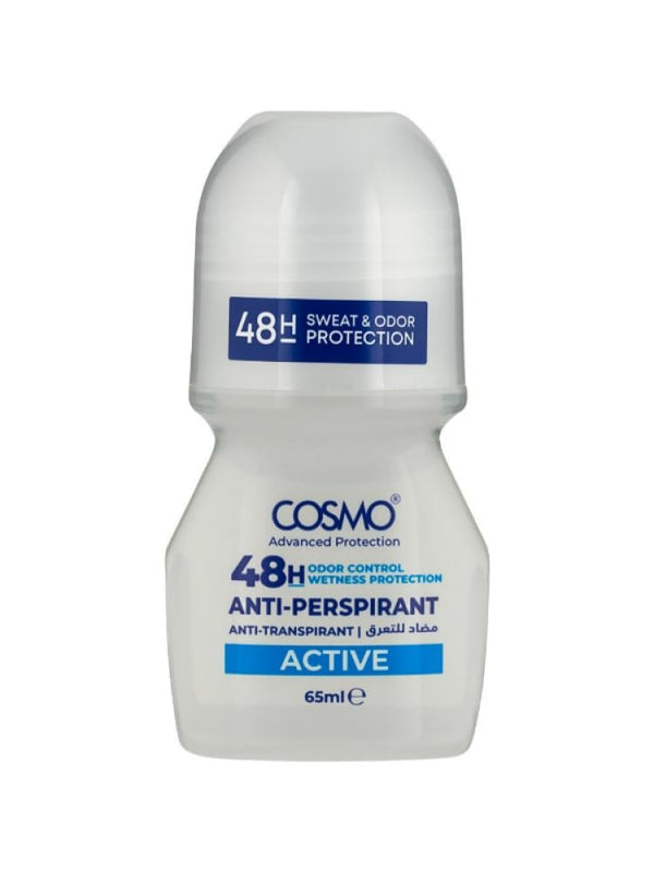 Cosmo Active Roll On Antiperspirant - 48-Hour Performance 65 ml