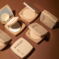 Neferti Wet and Dry Pressed Setting Powder, 007 Light Caramel, Full Coverage