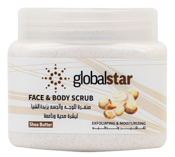 Body Shop Face Scrub Shea Butter Deep Hydration Global Star 500ml