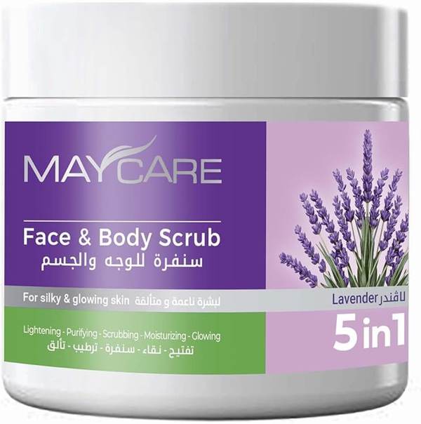 Body Shop Face Scrub Lavender Exfoliating Face and Body Scrub My Care 500ml