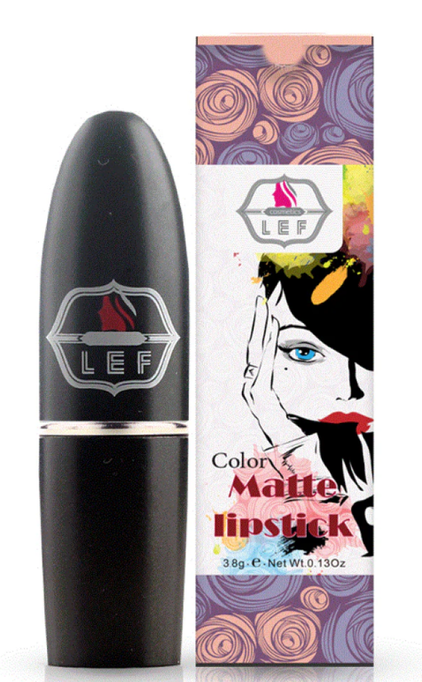 Best Matte Lipstick Velvet Finish Long Lasting Shade 14 LEF COSMETIC 4g