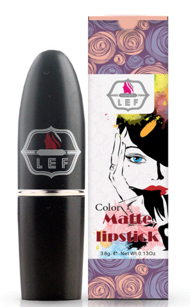 Best Matte Lipstick Velvet Finish Long Lasting Shade 14 LEF COSMETIC 4g
